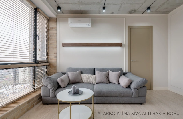 Alarko klima sıva altı bakır boru çekme